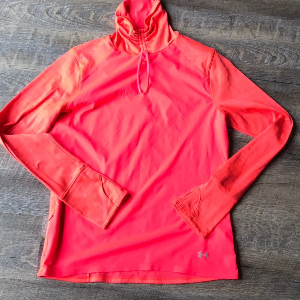 Orange Under Armour long sleeve top